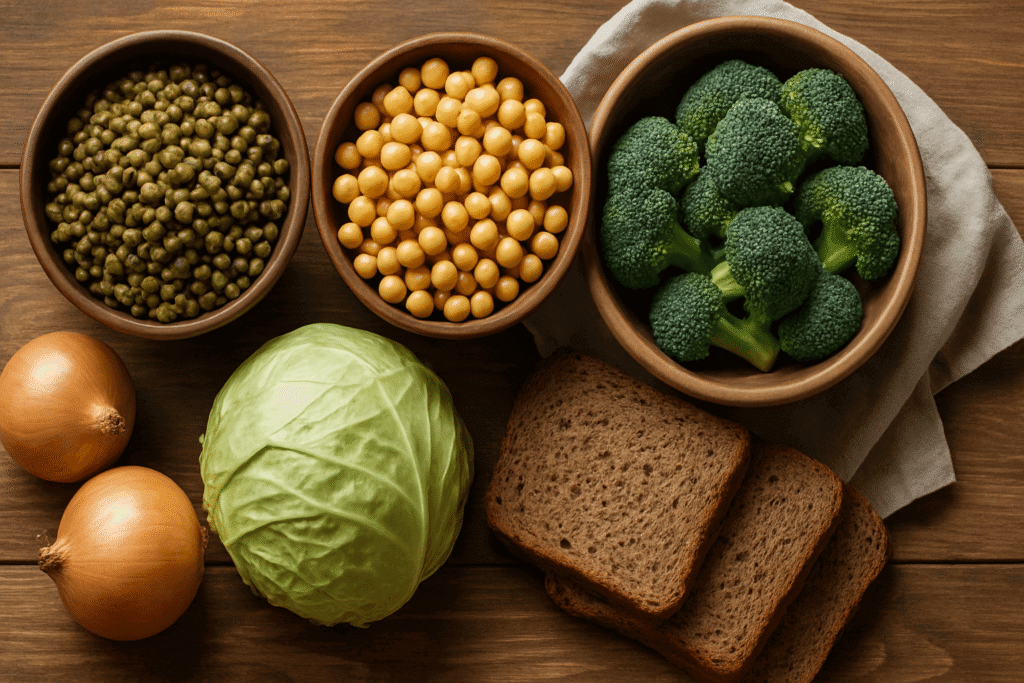 Aliments fermentescibles et excès de fibres
