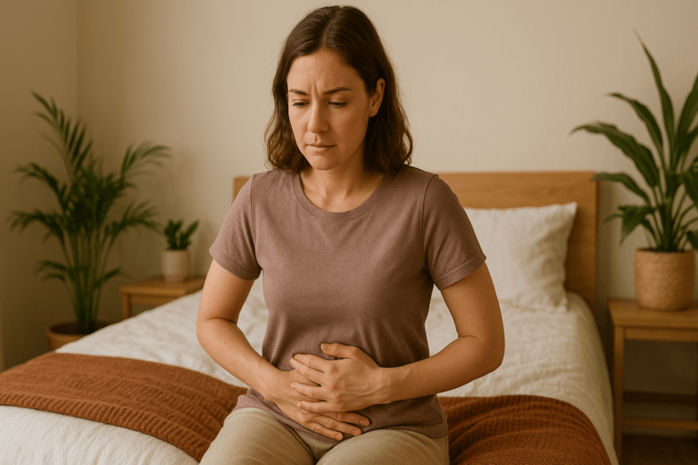 Bas du ventre gonflé et dur chez la femme