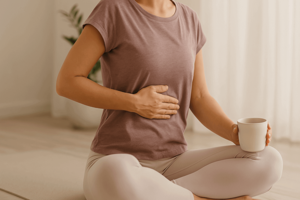 Diaphragme bloqué et ventre gonflé