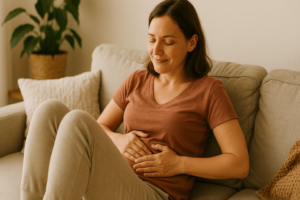 Mal au ventre gaz coincé