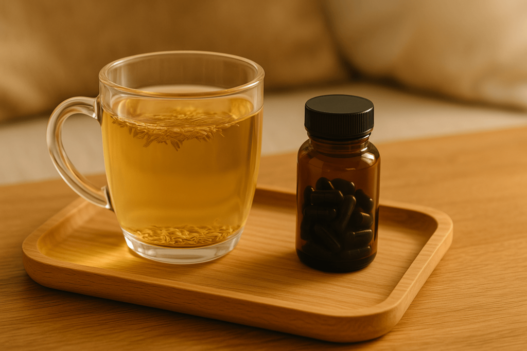 Tisane de fenouil ou charbon actif en cure douce
