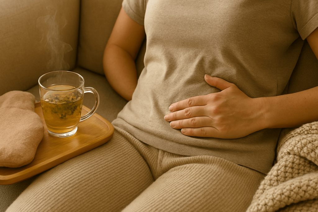 Une tasse de tisane fumante