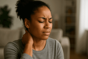 Migraine cervicale douleurs à la nuque et symptômes associés