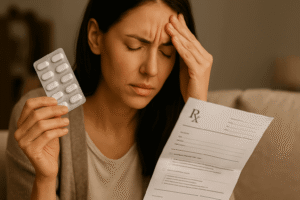 Traitements médicamenteux et ordonnance pour migraine forte