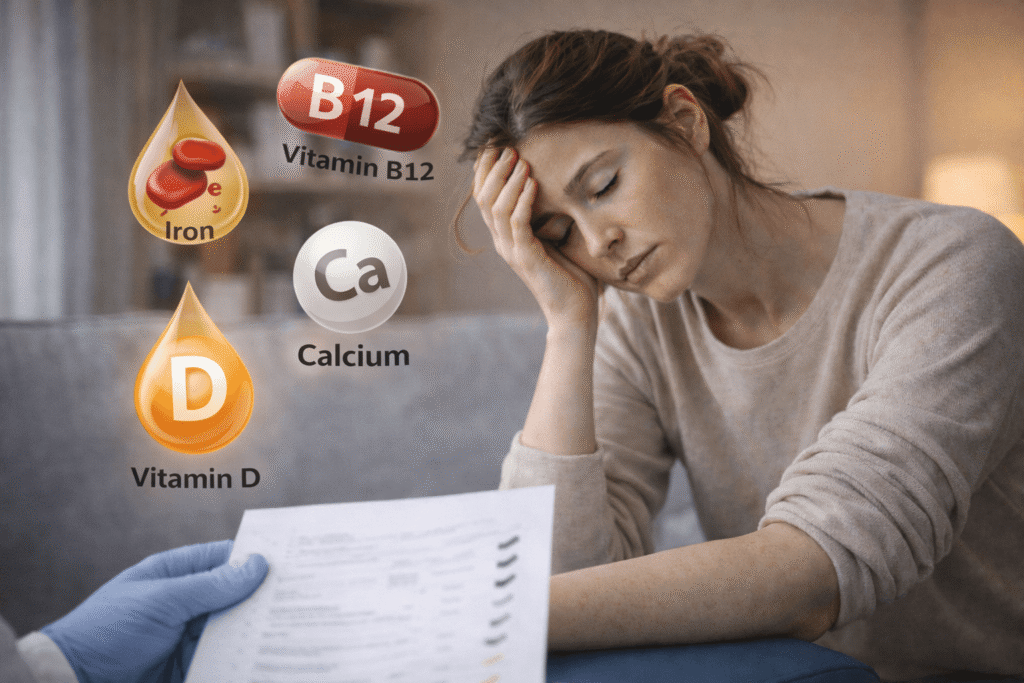 Carences fréquentes responsables de fatigue chronique