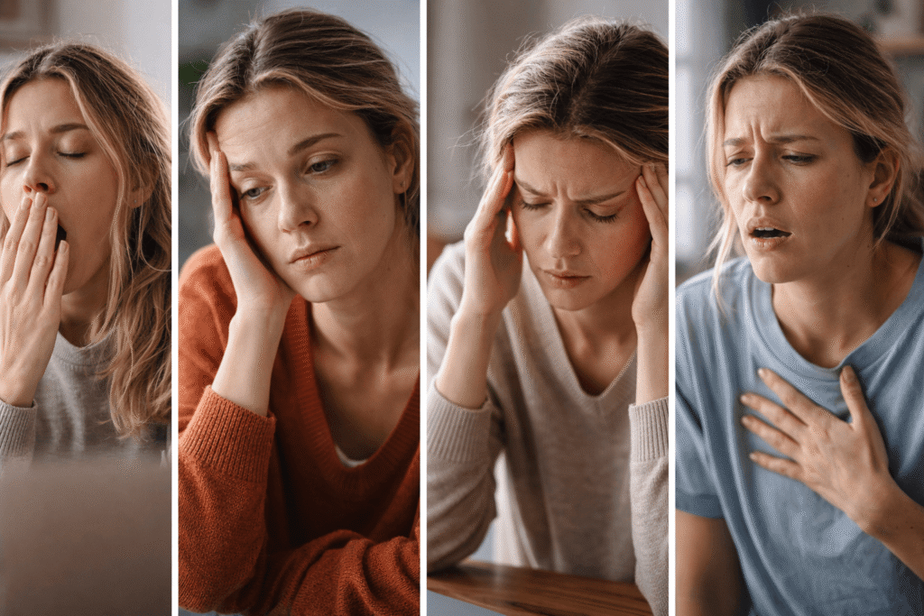 Symptômes fréquents de la fatigue nerveuse