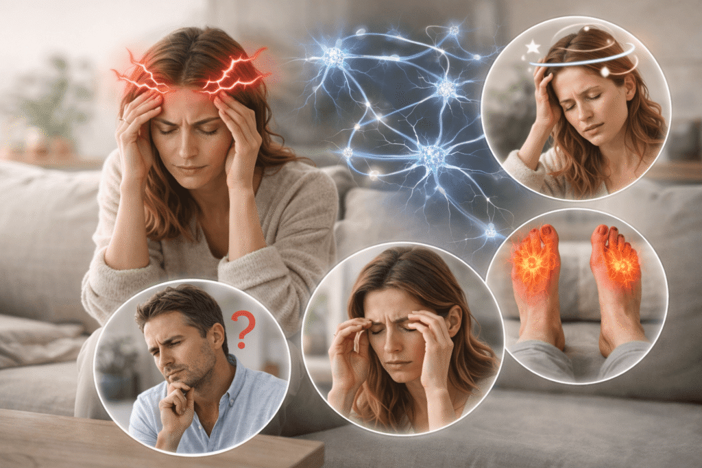 Signaux neurologiques associés à la fatigue