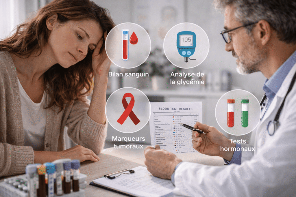 Quel bilan permet d’exclure ces maladies